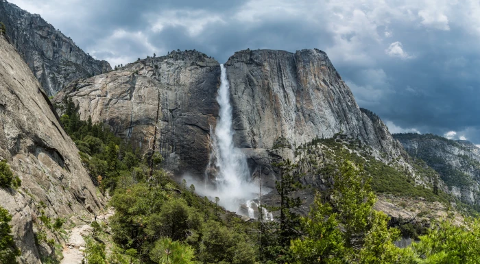 apple yosemite waterfall forest OSX 2k 4k 5k 8k