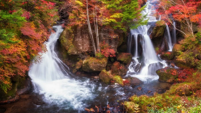 resolution waterfall scenics nature beauty in 2k 4k 5k 8k