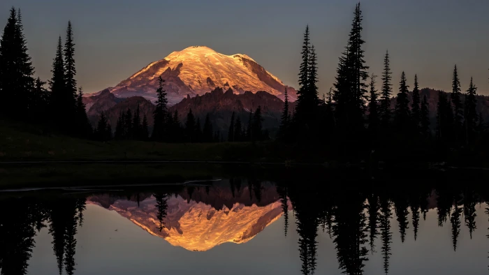 ultra high def wide snowy mountain reflection lake beauty in nature 2k 4k 5k 8k