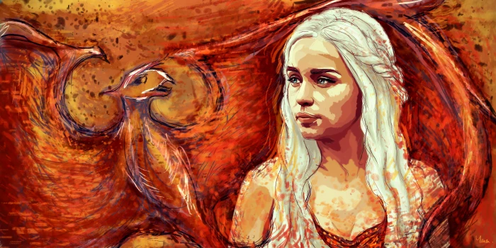 Artwork Daenerys Targaryen Emilia Clarke Game of Thrones 2k 4k 5k