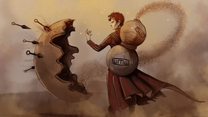 px anime Gaara Kunai Naruto Shippuuden Nature Sky HD Art 2k