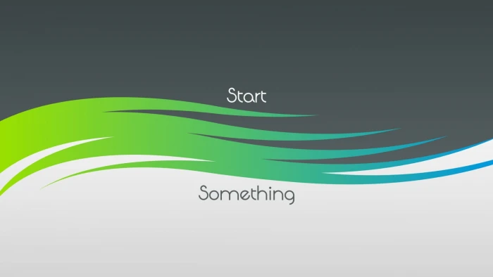 start something text abstract motivational typography digital art 2k