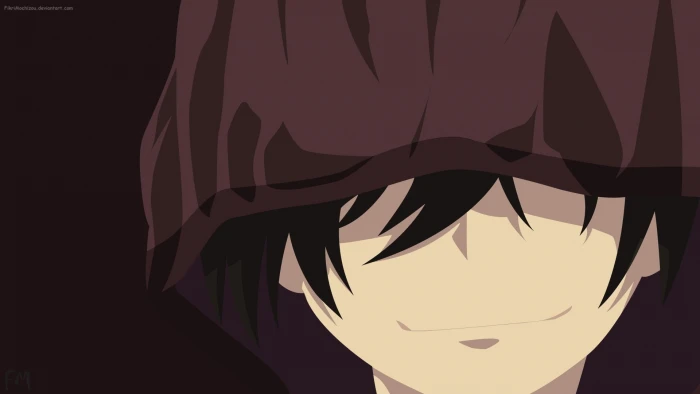 white and black abstract painting Charlotte anime Otosaka Yuu 2k