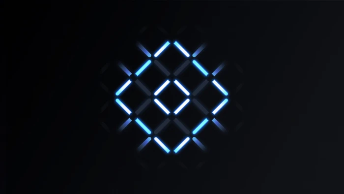white LED light wallpaper digital art minimalism cube cross 2k