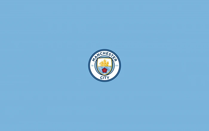 Manchester City European Football Club HD Wallpape blue copy space 2k