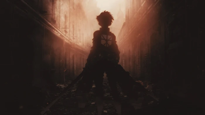 Anime Attack On Titan Eren Yeager Shingeki No Kyojin one person 2k