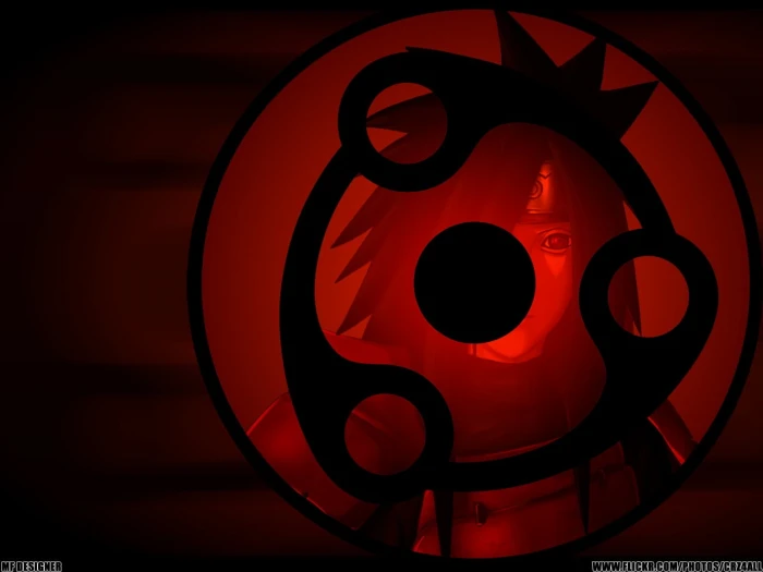 illustration of black haired anime Naruto Shippuuden Sharingan