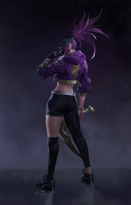Akali League of Legends video games game girls