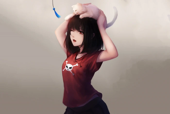 anime girls MX shimmer one person indoors standing 2k