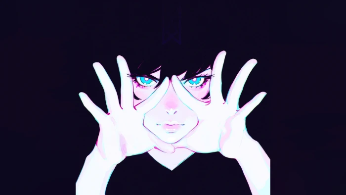 black haired woman anime character Ilya Kuvshinov digital art 2k