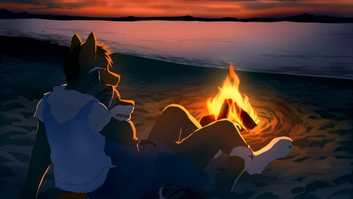 furry Anthro sunset real people sky water lifestyles