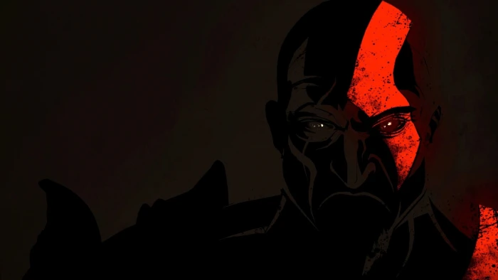Kratos from God of War illustration video games III 2k