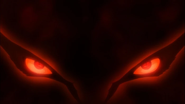 Naruto Kurama eyes digital wallpaper red game fox anime 2k