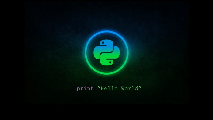 round green logo screengrab Python programming blue communication 2k
