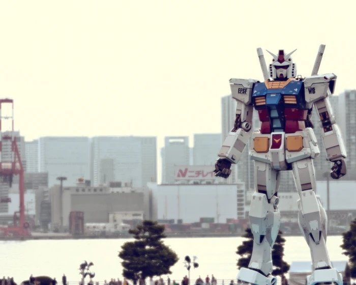 Unicorn Gundam Statue in Odaiba Tokyo Japan Mobile Suit