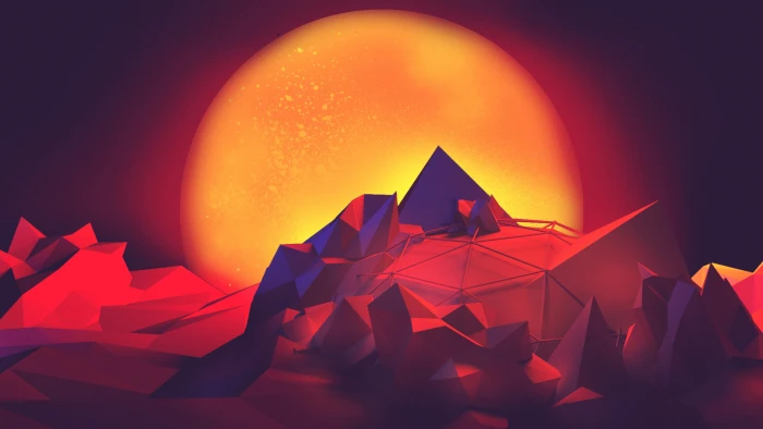 Abstract Polygon Art HD digital artwork 2k