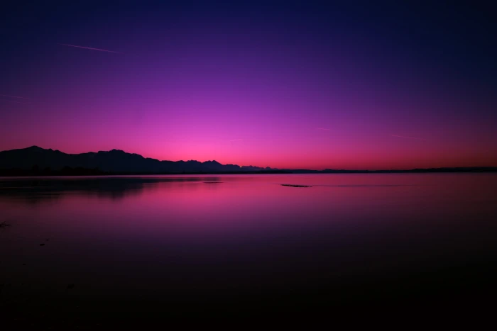 Calm Body Of Water backlit Chiemsee dawn desktop backgrounds 91 2k 4k