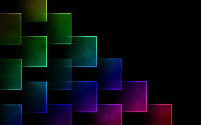 Color Cubes Background green blue and purple graphics Facebook Cover 2k