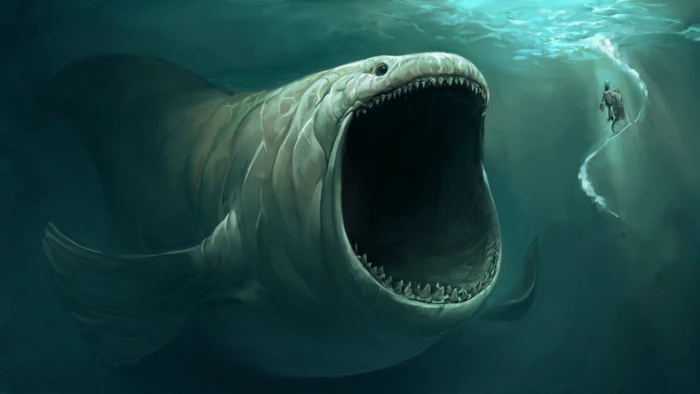gray fish illustration fantasy art sea monsters artwork underwater 2k