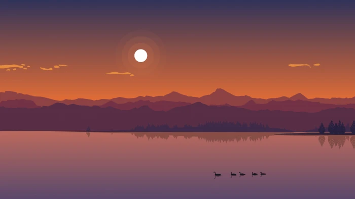 minimal sky nature horizon art minimalism afterglow 2k 4k