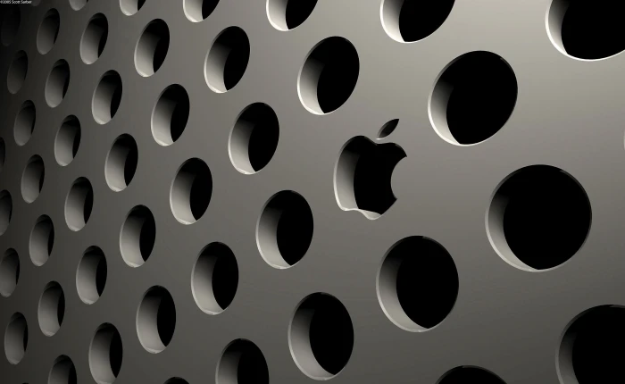 Think Different Apple Mac 33 gray logo Computers full frame 2k