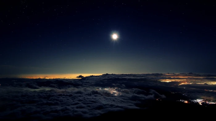 space sun sunset sunrise star sky silhouette ocean celestial body 2k