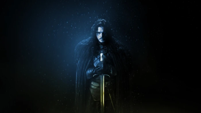 TV Game of Thrones Jon Snow Kit Harington sword one person 2k