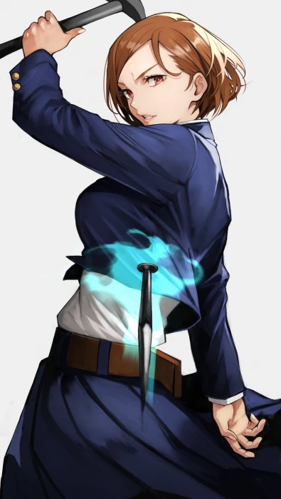 anime girls Jujutsu Kaisen Kugisaki Nobara hammer