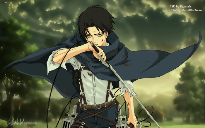 Anime Attack On Titan Levi Ackerman 2k