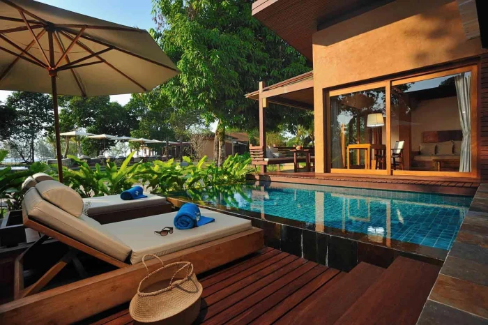 Beautiful Tropical Beach Villa island relax lounger south pacific 2k