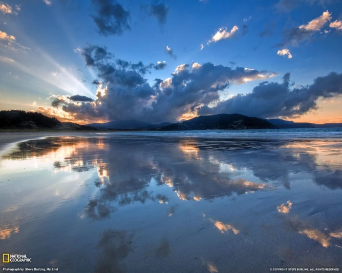 body of water National Geographic sky cloud reflection