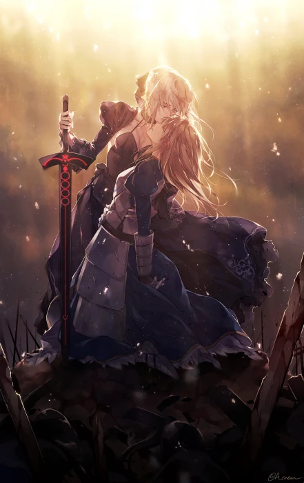 brown haired girl character Fate Series Stay Night anime girls