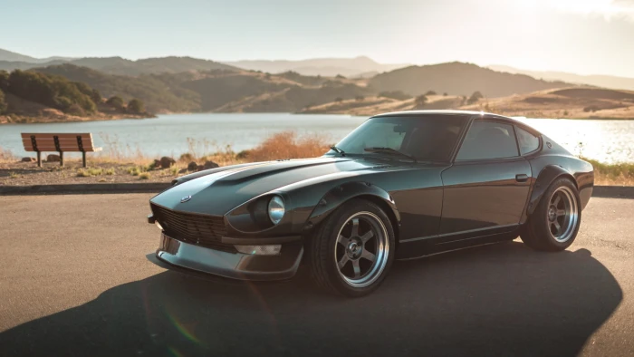 car Speedhunters Nissan ZX JDM vehicle landscape black cars 2k