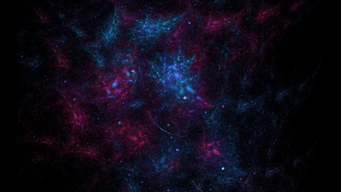 abstract digital art fractal psychedelic galaxy stars 2k