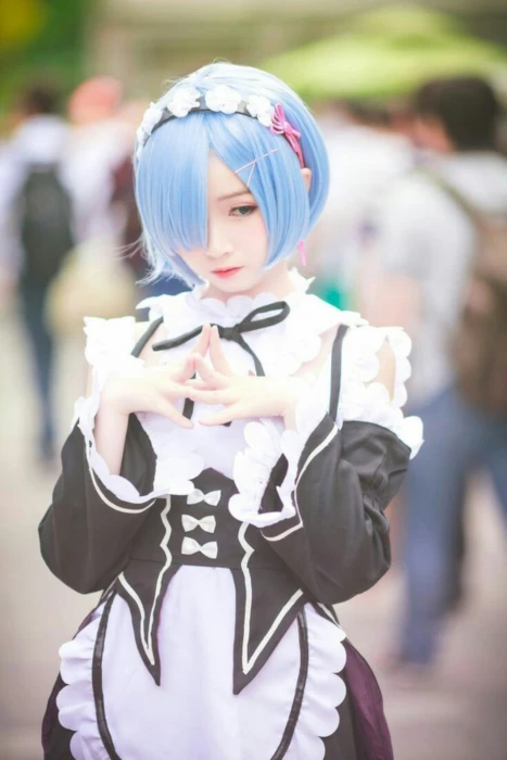cosplay Rem anime Anima people child offspring childhood
