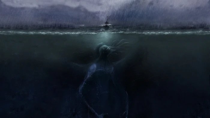 Cthulhu Dagon H P Lovecraft horror sea underwater creature 2k