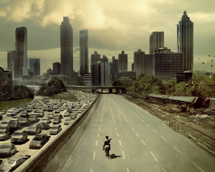 cityscapes postapocalyptic buildings the walking dead Nature Cityscapes HD Art