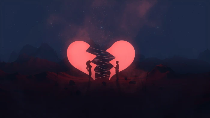 digital art artwork illustration broken dark night dusk 2k 4k