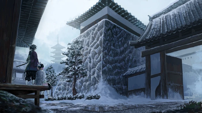 Anime Demon Slayer Kimetsu no Yaiba Giyuu Tomioka Shinobu Kochou 2k