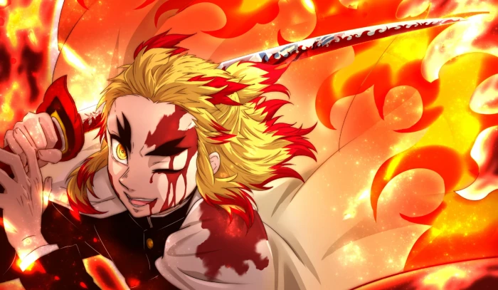 Anime Demon Slayer Kimetsu no Yaiba Kyojuro Rengoku 2k