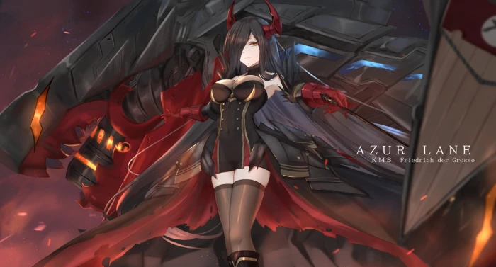 Friedrich der Grosse Azur Lane video games game girls 2k