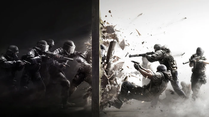 game graphic wallpaper broken wall between battle illustration 2k