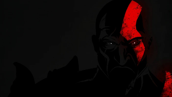 game wallpaper Kratos God of War III one person 2k 4k