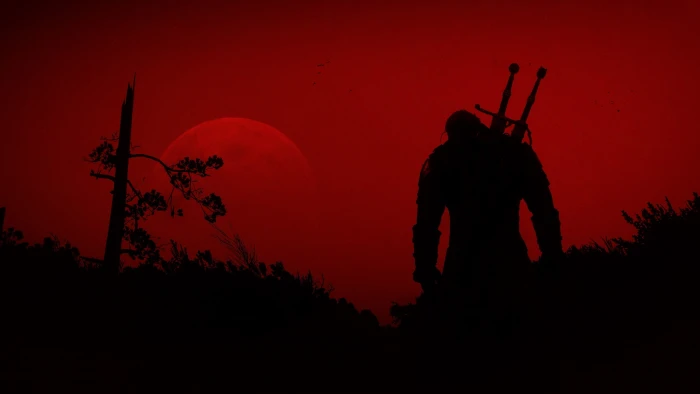 silhouette of warrior photo The Witcher 3 Wild Hunt mammal 2k