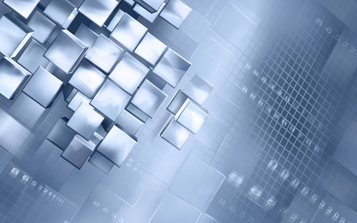 silver block digital wallpaper abstract minimalism texture 2k