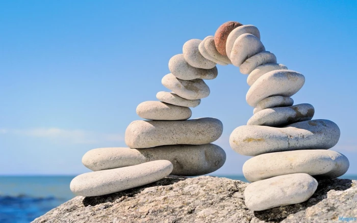 Bridge Of Stones stock rocks arch beaches pebbles sand boulders 2k