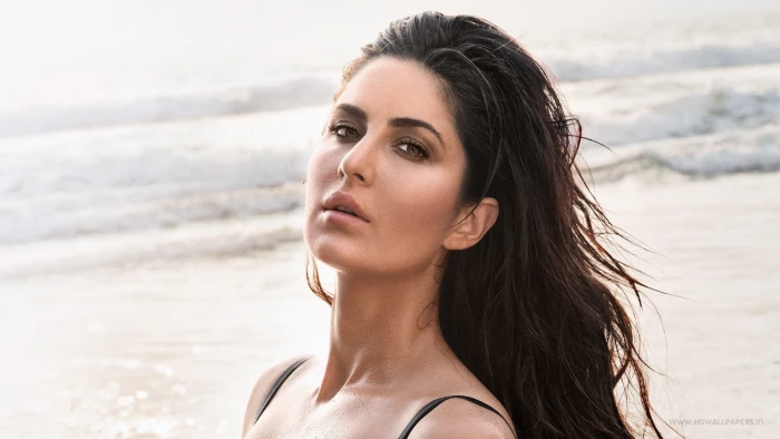 women Katrina Kaif looking at viewer model brunette portrait 2k