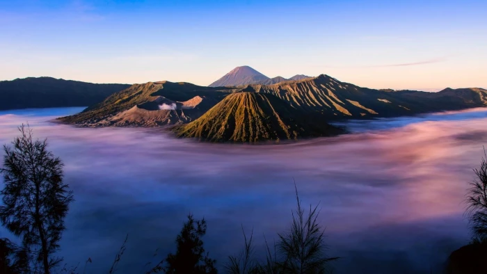 volcano mount bromo indonesia java scenery dawn 2k