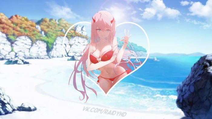 Zero Two wallpaper anime girls picture in Darling the FranXX 2k