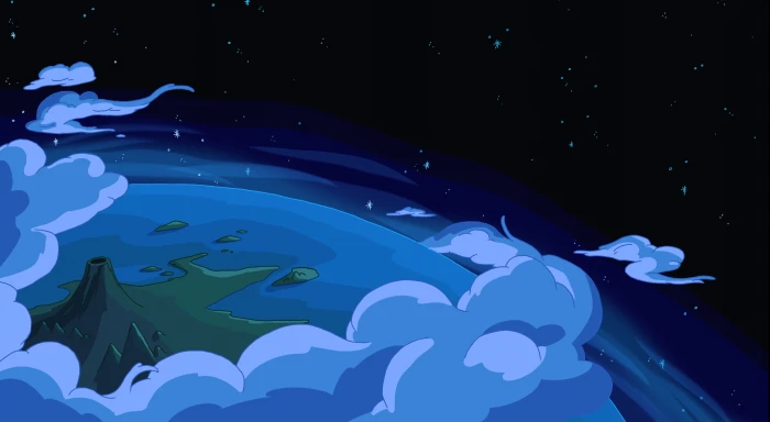 earth digital wallpaper Adventure Time cartoon creativity 2k 4k